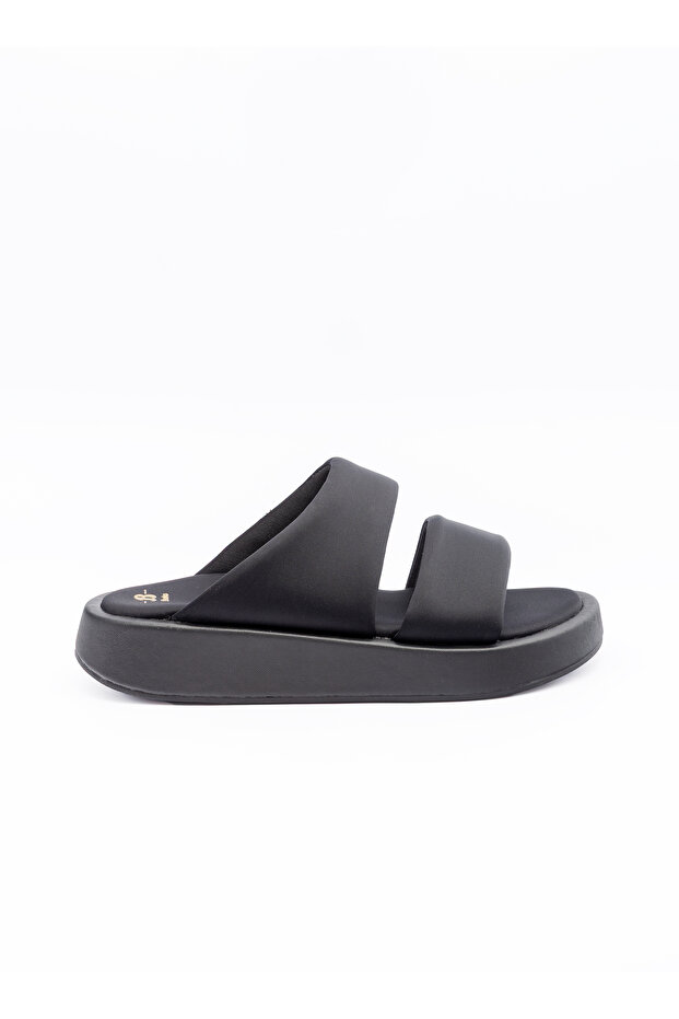Double‑Strap Platform Slide Sandals