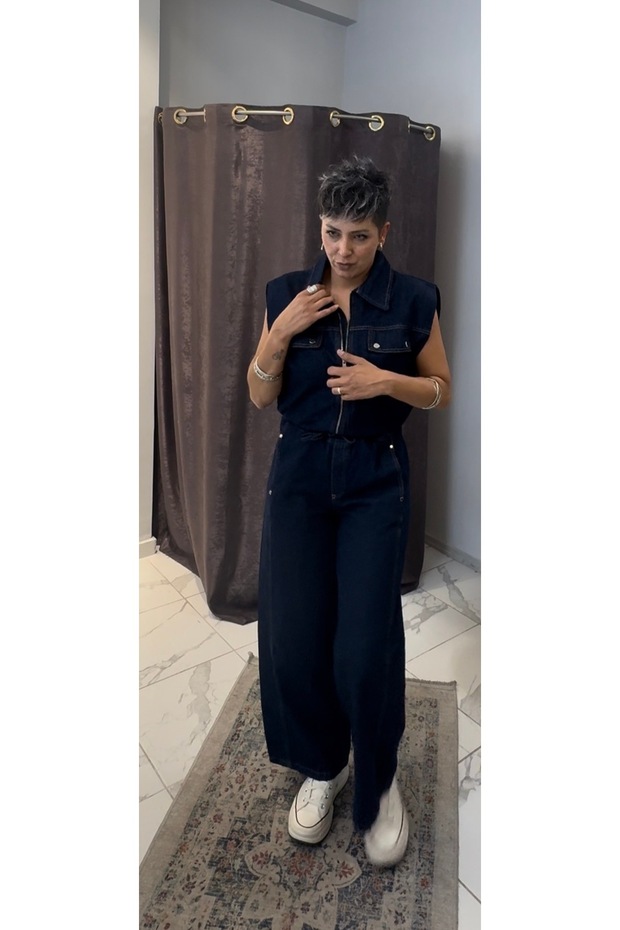 Denim takım