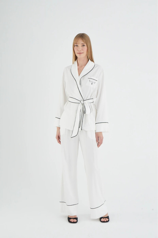 21201 Women's Kimono Pajama Set