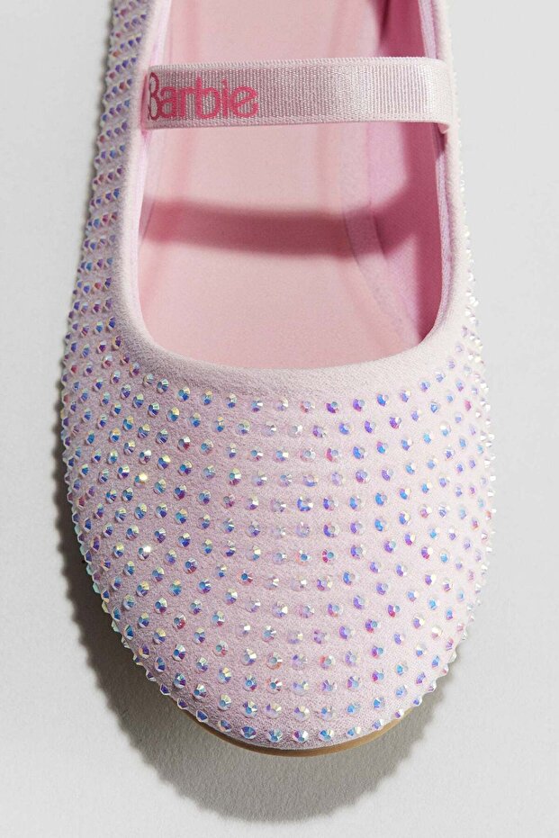 Glittery ballet pumps