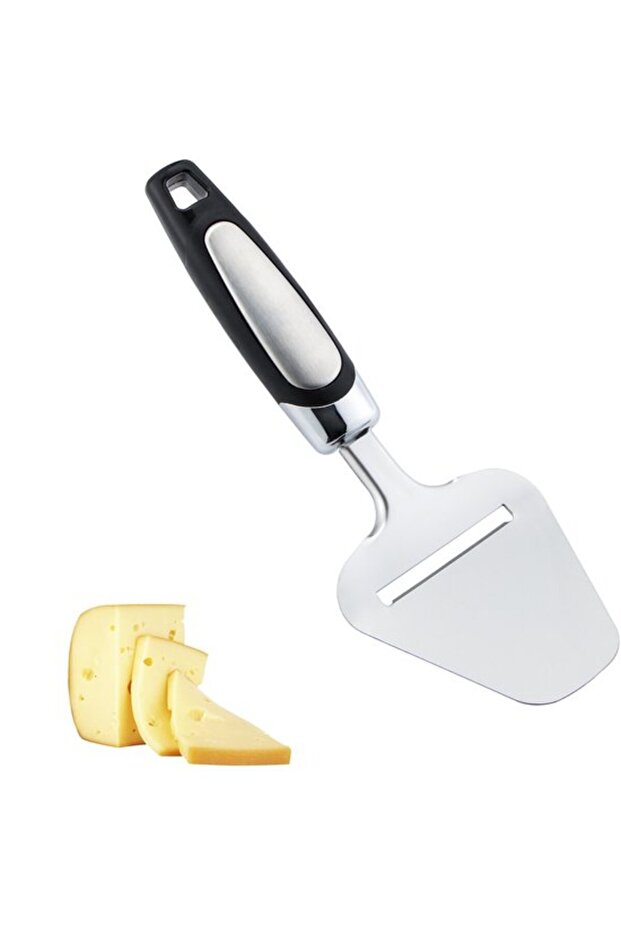 Cheese slicer, stainless steel, suitable for butter, silver.