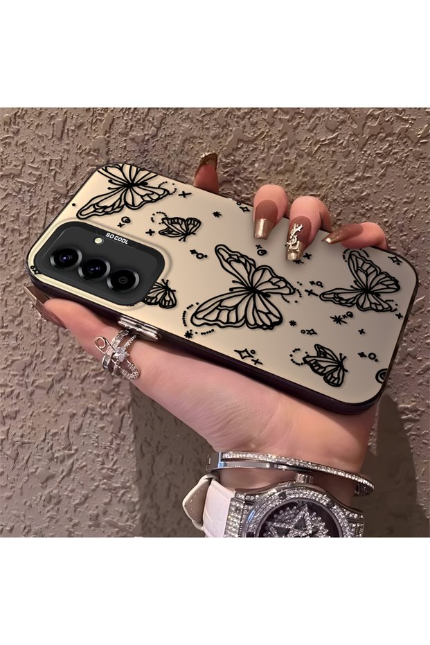Samsung Galaxy A36/A56 Compatible Elegant Night Style Butterfly Case, Durable Protective Case for Daily Use