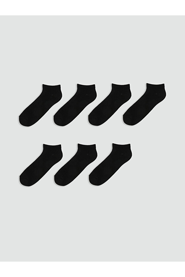 إكسسوارات LCW جوارب رجالية سوداء 7 قطع