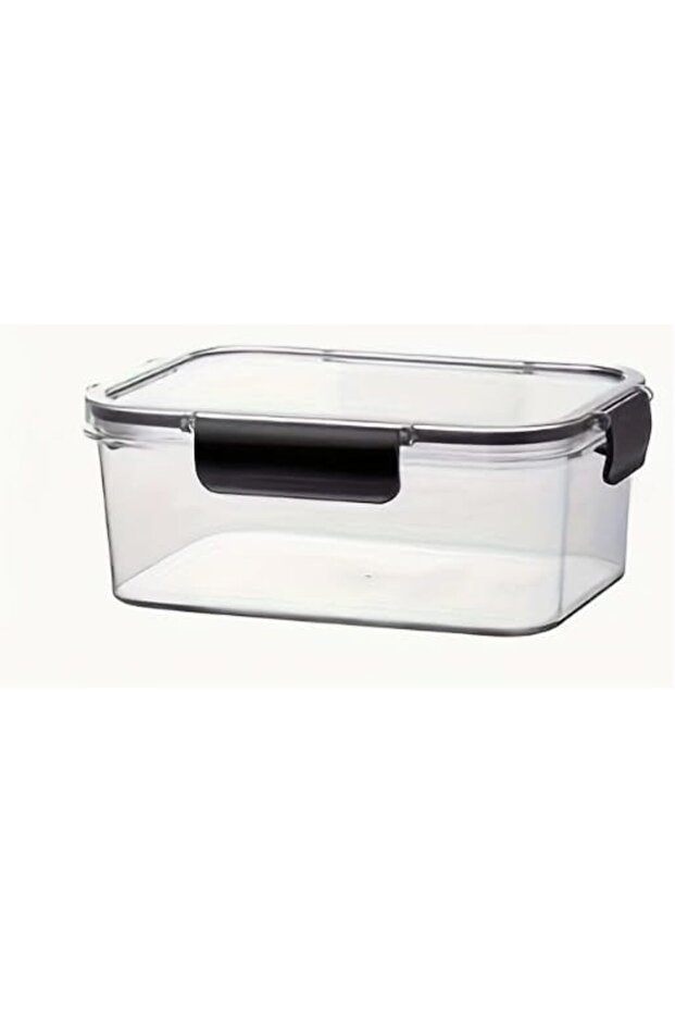 Plastic Food Storage Container with Airtight Lid, Rectangular Shape, Clear 30 * 10cm