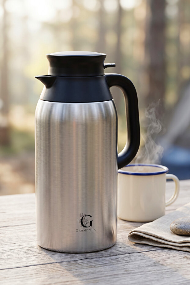 2.5 Liter Stainless Steel Thermos – Keeps Hot for 12 Hours, Cold for 24 Hours