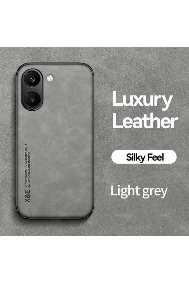 Poco X8 Pro Light grey For Mi Poco F8 M8 X7 F7 M7 X6 F6 M6 Pro Light Luxury Sheepskin Magnetic Phone