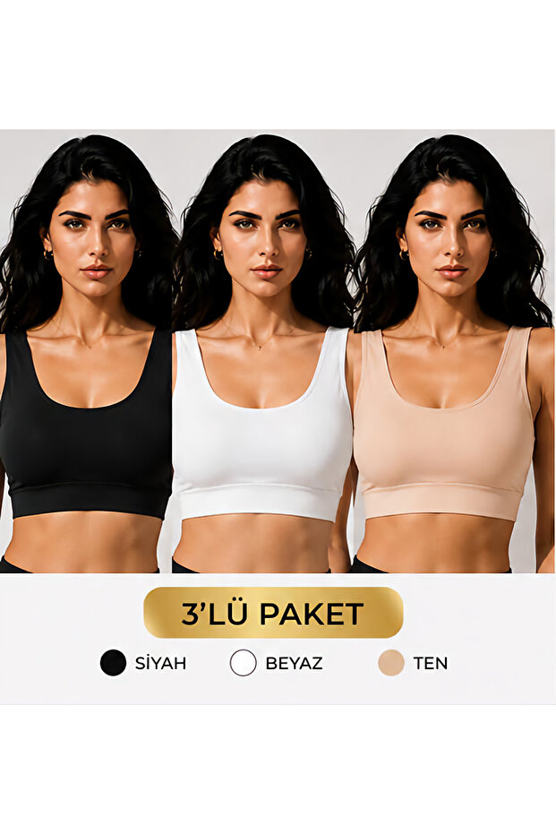 Women's Thick (Wide) Straps Padded Wide Band Half Tank Top/Bustier