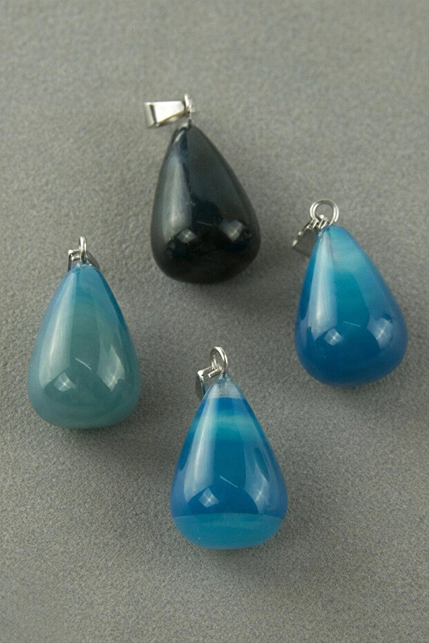 Agate Drop Natural Stone Pendant 1 Piece