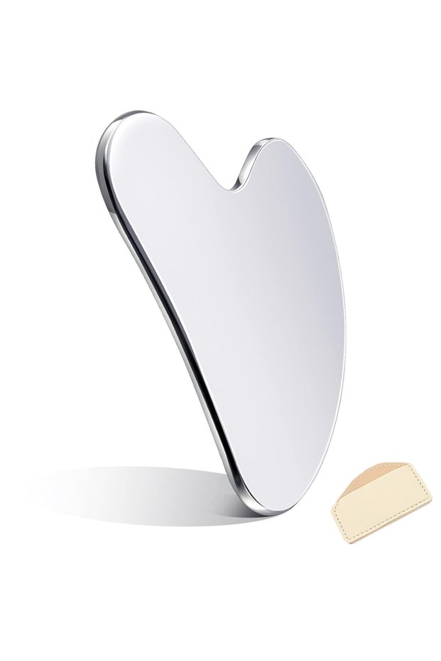 Large heart Facial Massage Scraper Stainless Steel Beauty Scraper Face Lift Law Full-Body Dolphin He