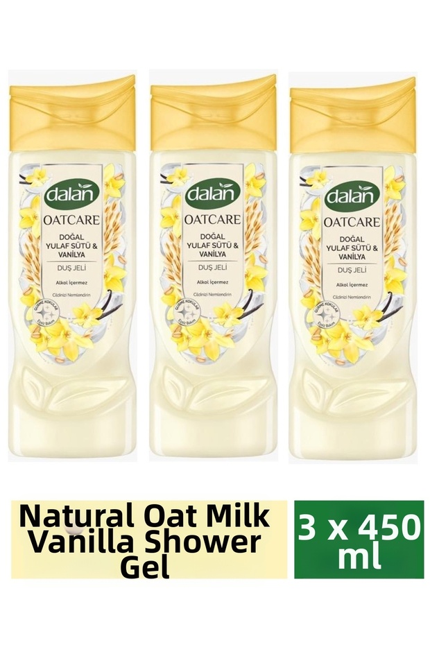 Shower Gel Oatcare Oat Milk and Vanilla 450 ml X 3 Pieces