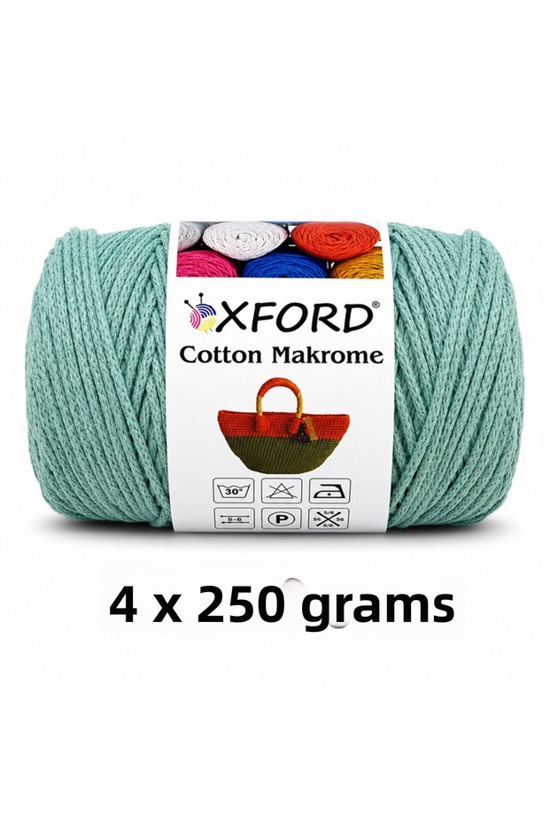 Cotton Macrame 4-Pack Package No:1224 Baby Green