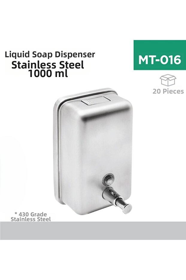 Liquid Soap Dispenser Steel 1000 ml (7254m)(3804)