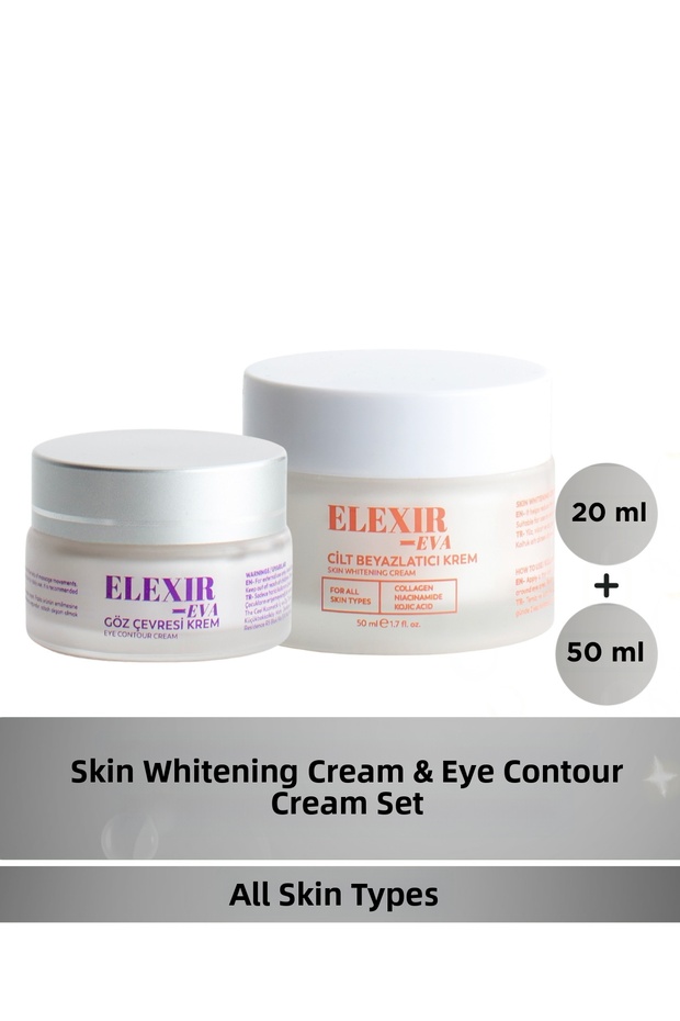 Eye Contour Care Cream + Skin Whitening & Anti-Blemish Care Cream Set of 2