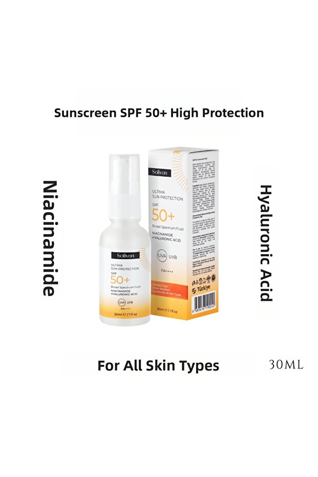 Sunscreen with Hyaluronic Acid and Niacinamide Spf 50 Pa+++