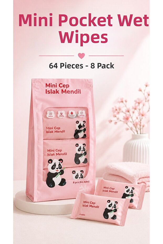 Mini Pocket Wet Wipes