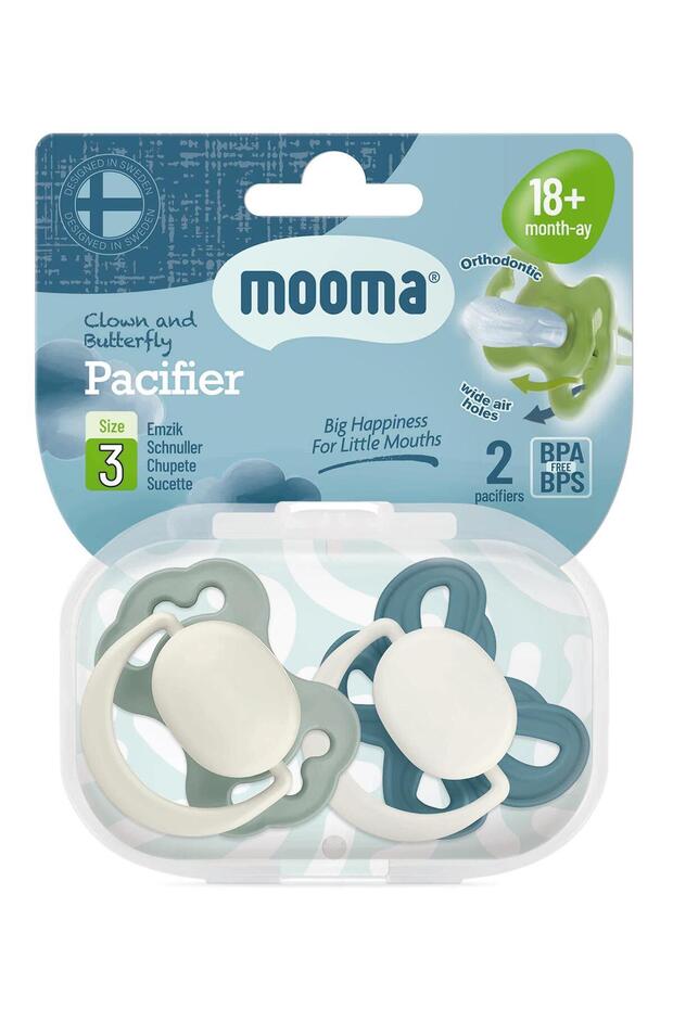 Mooma Clown and Butterfly Pacifier No:3 - Pink Standard