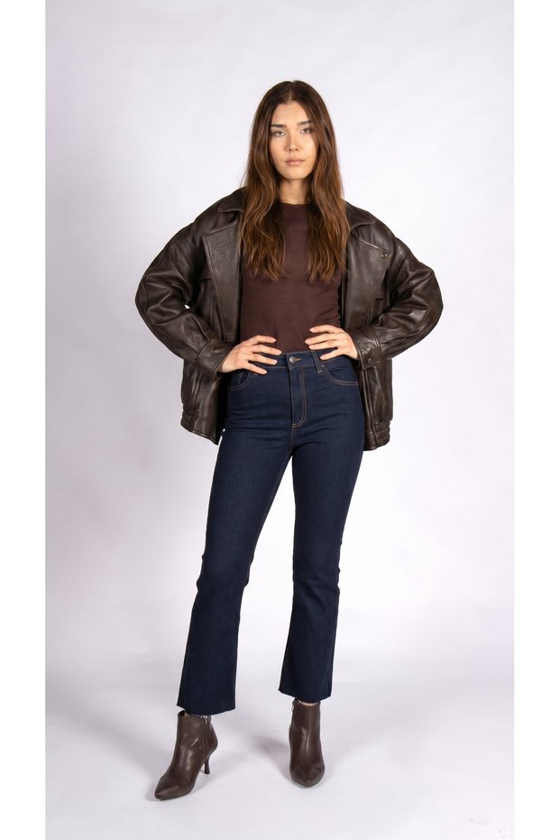Casual Flare Crop Dark Rodeo Women's Jean Pants