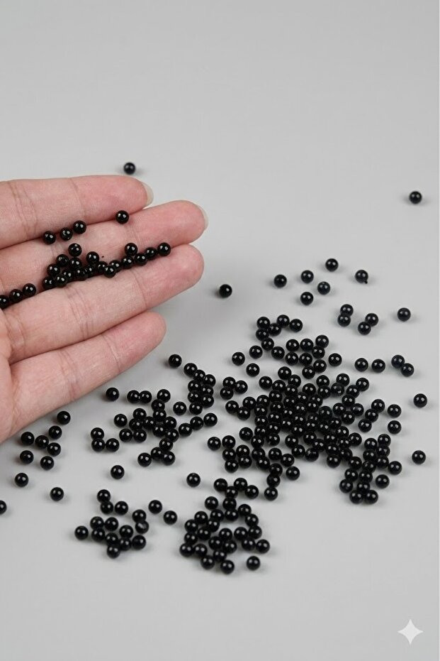 Black 4 Mm Non-Perforated Lighter - 25 Gr (630-650 PIECES) Pearl