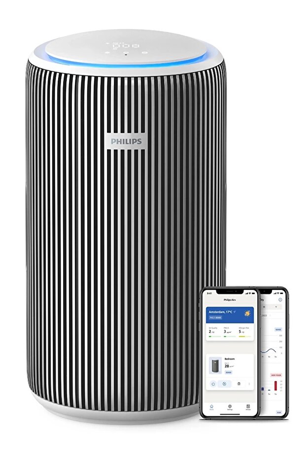 PureProtect 3200 Serisi Akıllı Hava Temizleyici, 135 m2’ye Kadar Etkili, 520 m3/sa Temiz Hava Hızı, HEPA ve Aktif Karbon Filtresi, SilentWings-Ultra-sessiz, AC3220/10