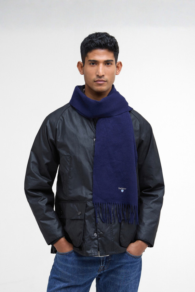 Plain Lambswool Atkı NY11 Navy - 1