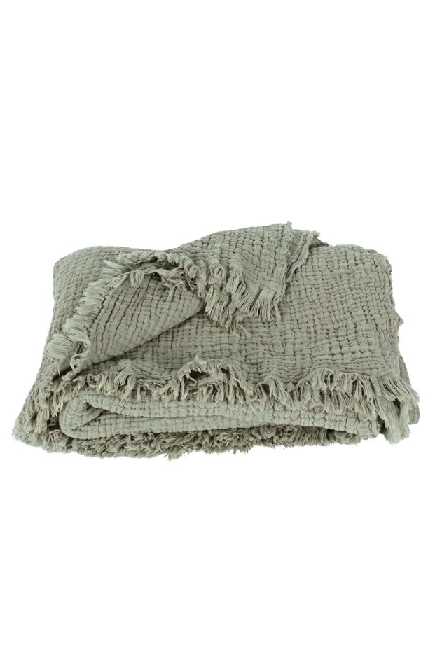 Luxury Muslin Throw Blanket Wide 135X170Cm-100% Cotton Soft Quality Muslin Sofa Cover & Shawl