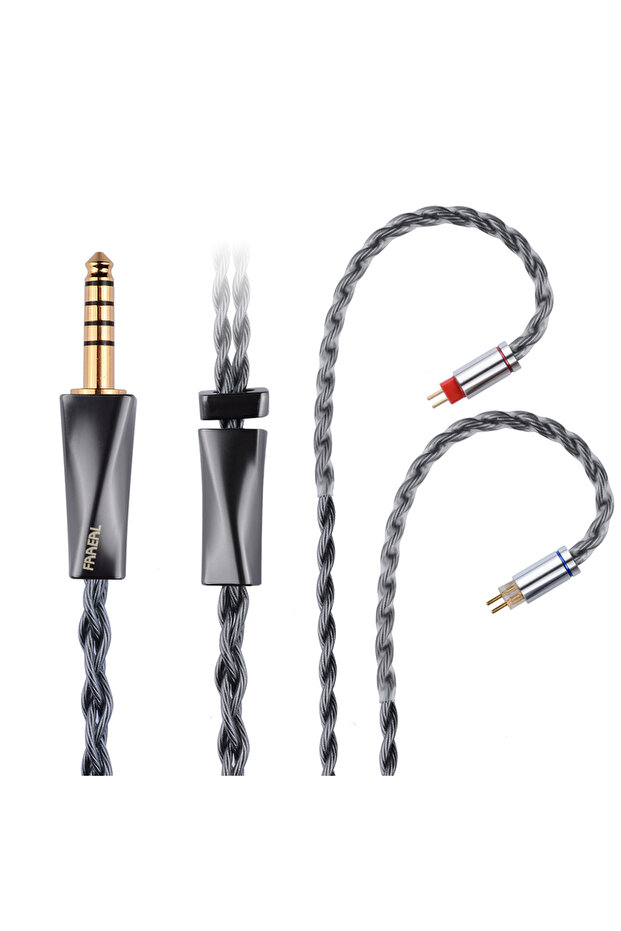 2Pin 0.78mm 4.4mm FAAEAL Earphone Replacement Cable With 0.78mm/QDC/S/C Pin Upgrade Headphone Line F