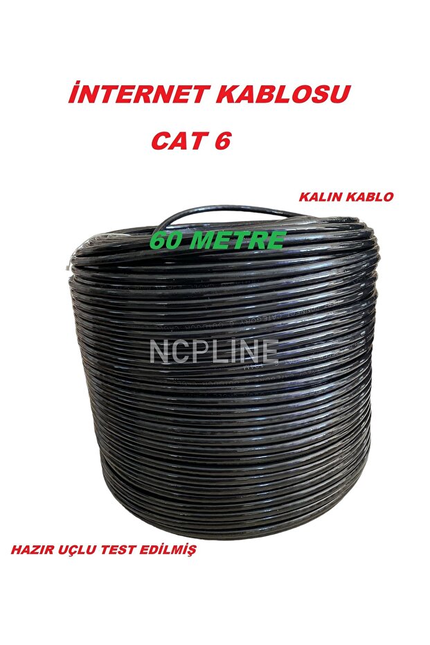 60 Mt 60 Meter Dental Environment Cat6 Cable Modem Pc to Pc Internet Cable Color