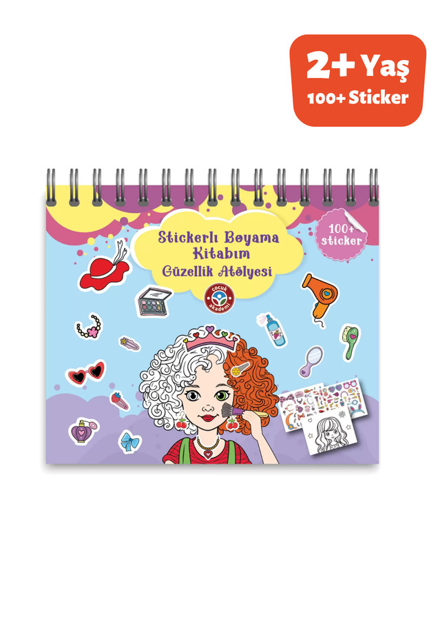 Çocuk Akademi Stickerlı Boyama Kitabım Güzellik Atölyesi