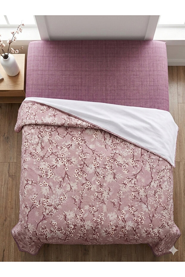 طباعة نمط غصن الزهرة 200x240 سم. سرير مزدوج (باتال) مفرد