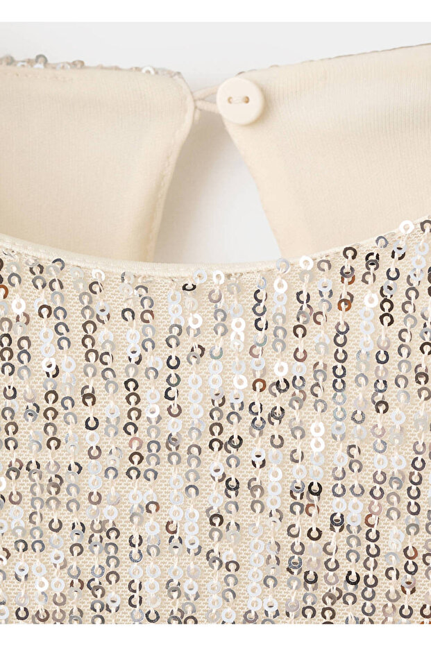 Mini Dress with Sequins - 8