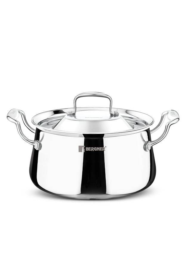 Argent Samsara 22cm 4L Tri-Ply Stainless Steel Deep Cooking Pot Handi Induction Gas