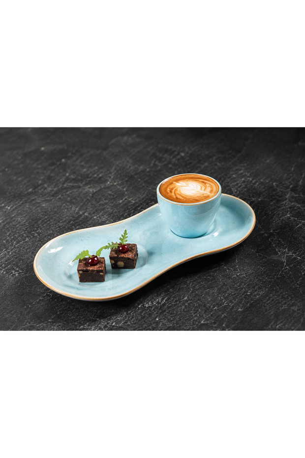 Aqua Gourmet Coffee Presentation Plate 25*12 cm 2 Pcs