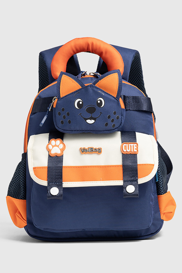 Bimboo 4-Compartment Cat Detailed Kindergarten Bag - with Water Bottle Pocket and Comfortable Design