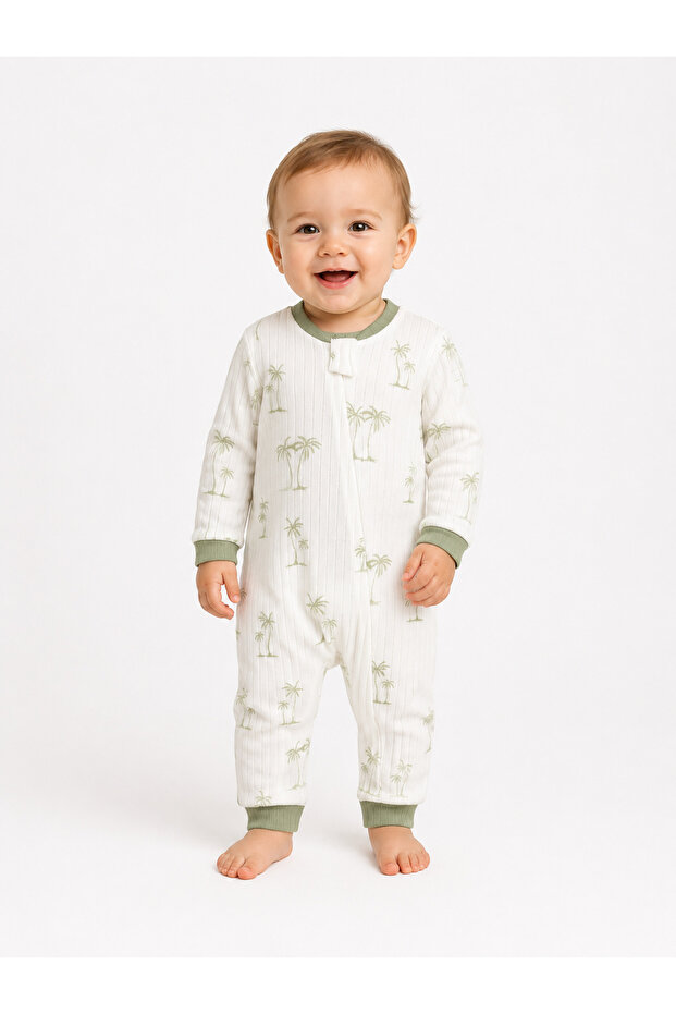 Polo Collar Printed T-Shirt Shorts Set 6-9/9-12/18-24/24-36 Months