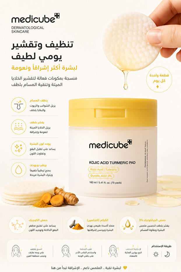 ضمادة الكركم وحمض الكوجيك