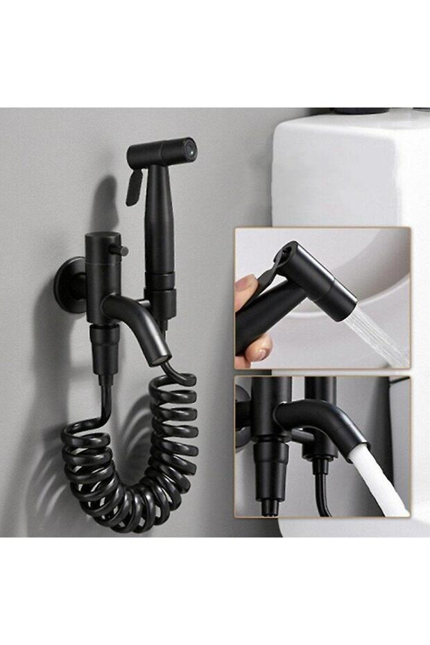 Bathroom Toilet Bidet Faucet Spiral Bidet Special Cleaning Guaranteed Matte Black Imported