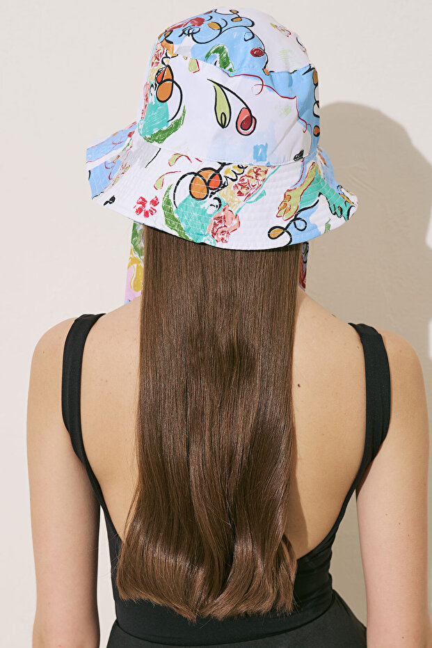 Tie-Back Bucket Hat Summer - 7
