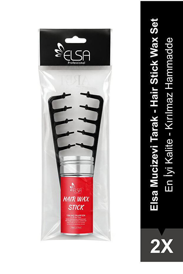 Professional Miraculous Comb and Hair Stick Wax Dual Set