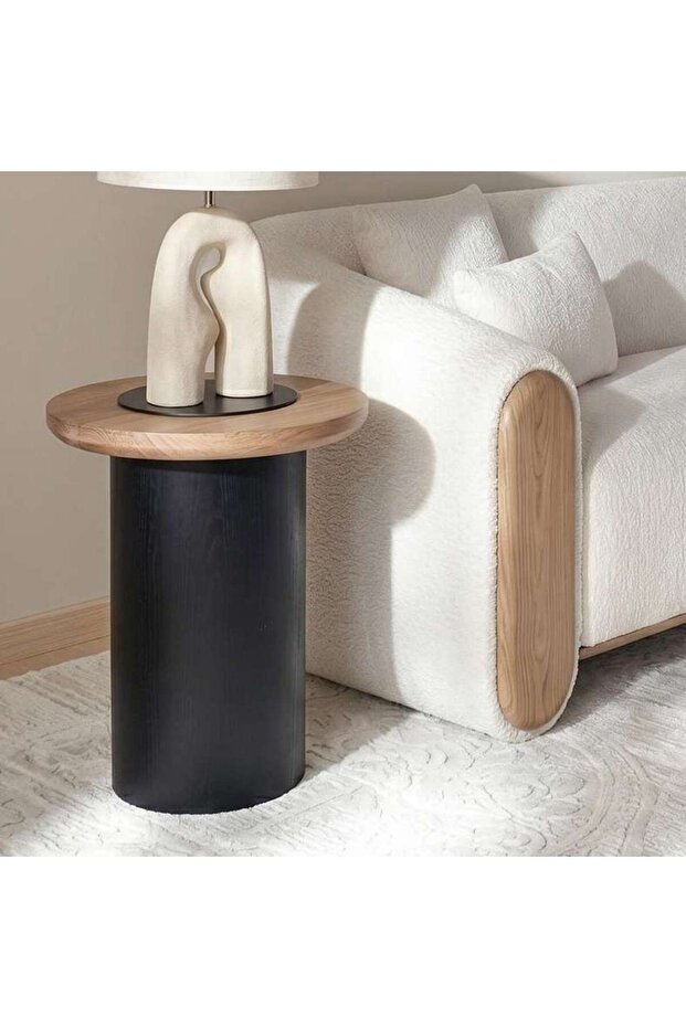 Carviel End Table - Brown & Black
