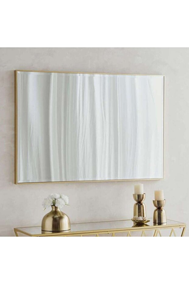 Mojo Bevelled Wall Mirror 82x122cm - Gold