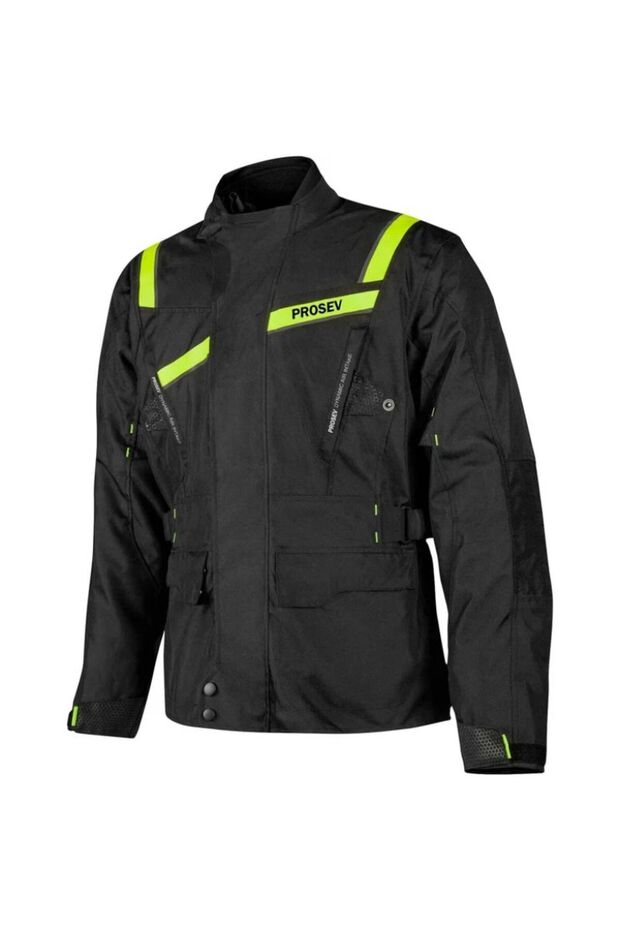 Motorcycle Coat 3 Layer Winter Lining Long Model 4 Seasons Maxdura Fabric Stelvio Coat Green