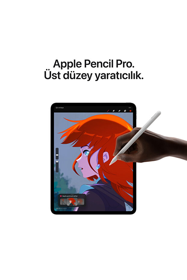 13" iPad Pro M5 Wi‑Fi 512GB standard glass - Gümüş - 6