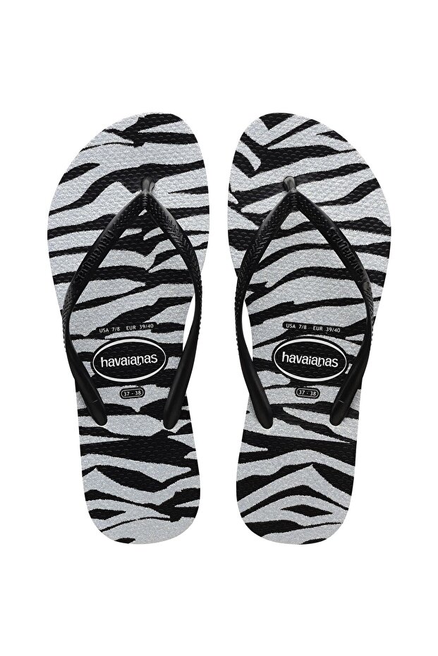 HavSlim Animals Glitter Black Slippers