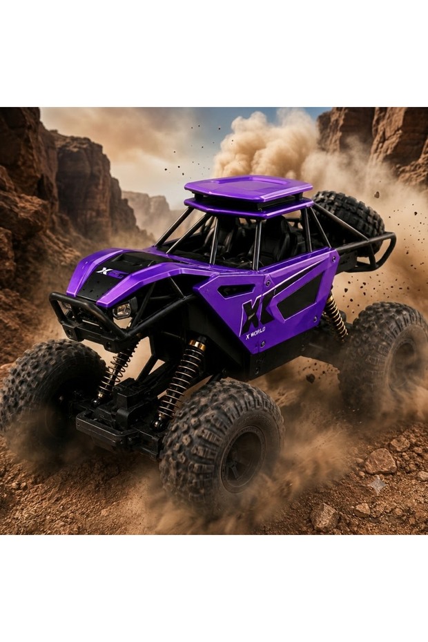 Rock Crawler Off-Road Climbing Vehicle | 4WD Big Wheel RC Stunt Car | Shockproof High-Speed Remote Control Monster Truck for Kids