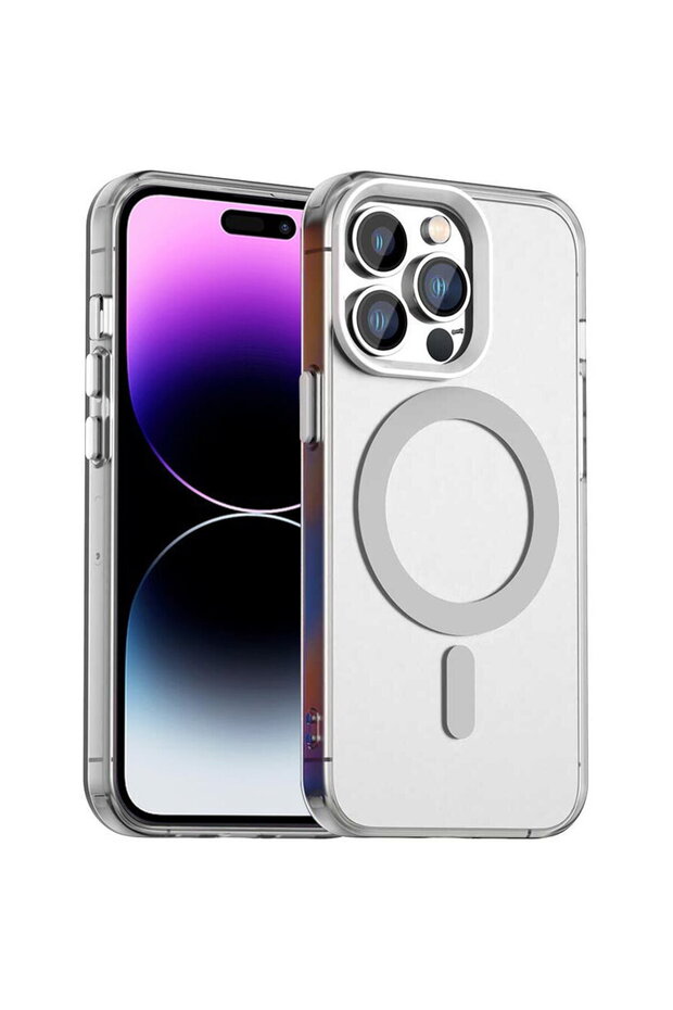 Husă pentru iPhone 14 Pro - CandyCase MagSafe - Albă