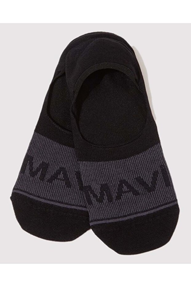 M0911319-900 Logo Embroidered Ballerina Socks Unisex Socks Black