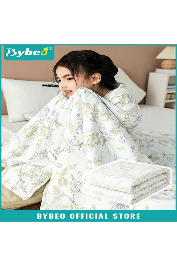 Lightweight Baby Quilt, Soft Toddler Blanket, Kids Cooling Silk Summer Quilt for Boys and Girls, Sleep Blanket for Crib, Toddler Bed, Preschool, Daycare, Air-conditioned Room, and Kindergarten, Machin