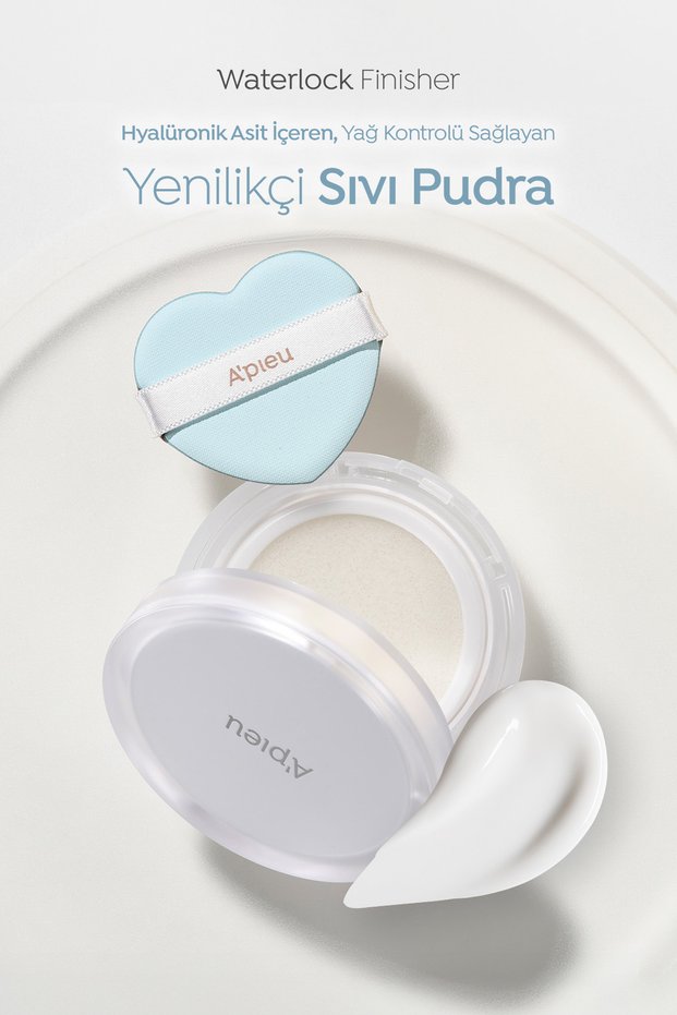 Cushion Innovative Liquid Powder a'Pieu Waterlock Finisher with Oil Control Containing Hyaluronic Acid