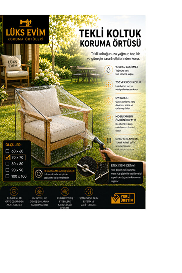 Single Sofa Protection Cover 70 X 70 (My Luxury Home)