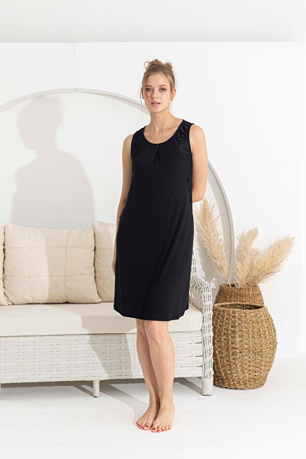 Women's Viscose Fabric Wide Strap Dress